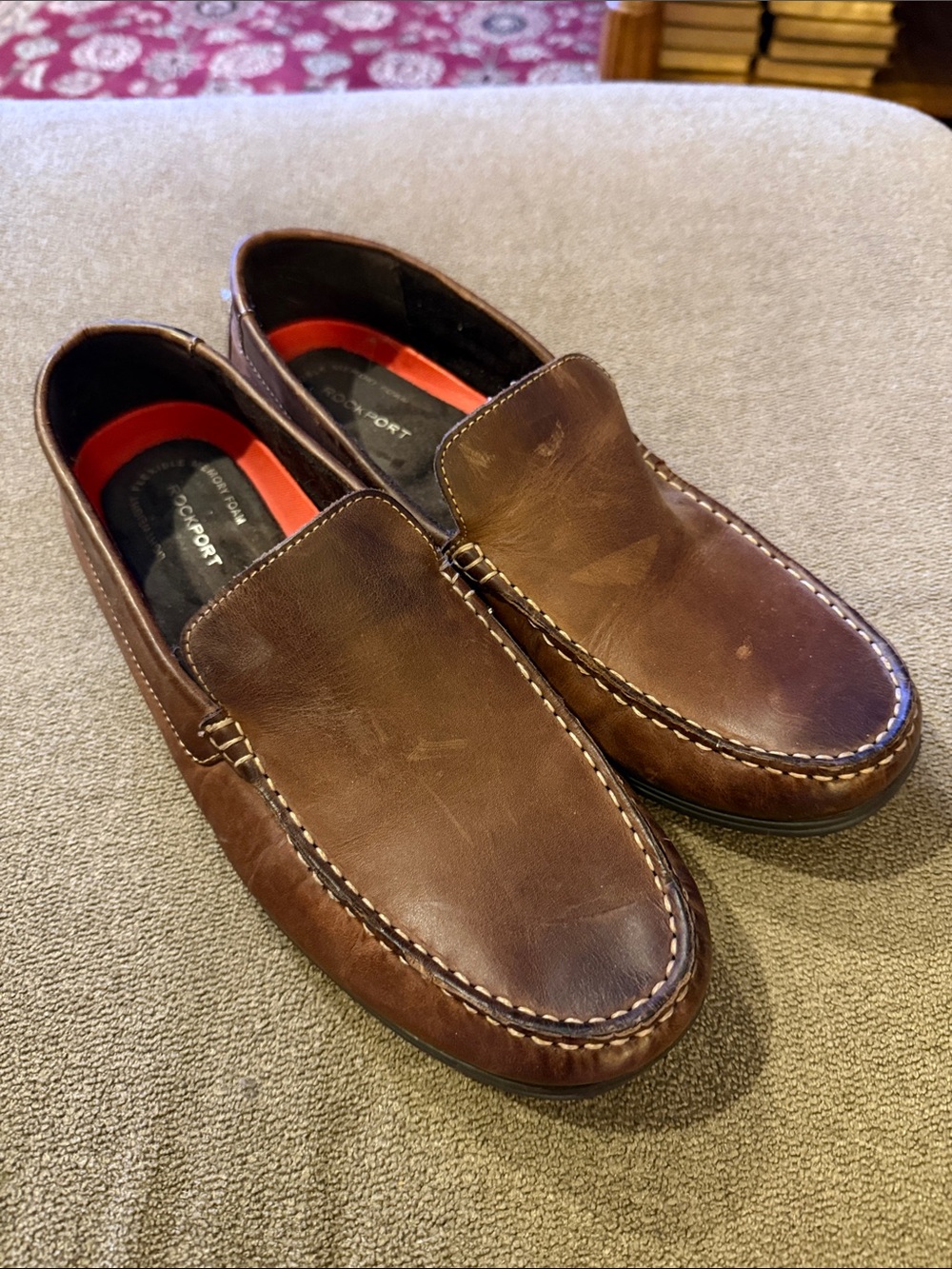 Rockport CG8678 Men's Dress Shoes Leather Loafers Size 10.5 (TD)